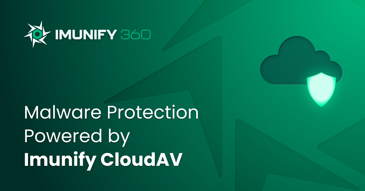 Malware protection powered by Imunify Cloud AV