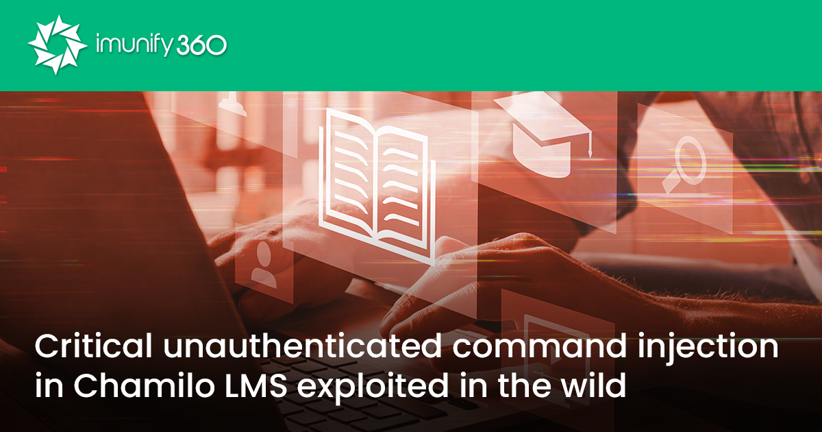 Critical unauthenticated command injection in Chamilo LMS exploited in the wild