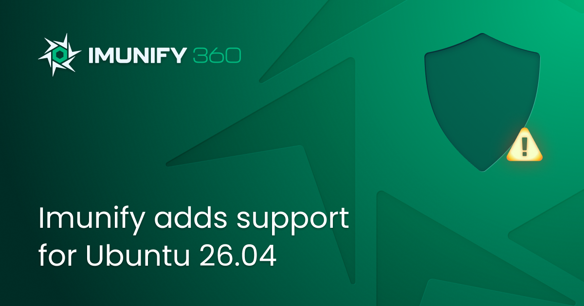 Imunify adds support for Ubuntu 26.04